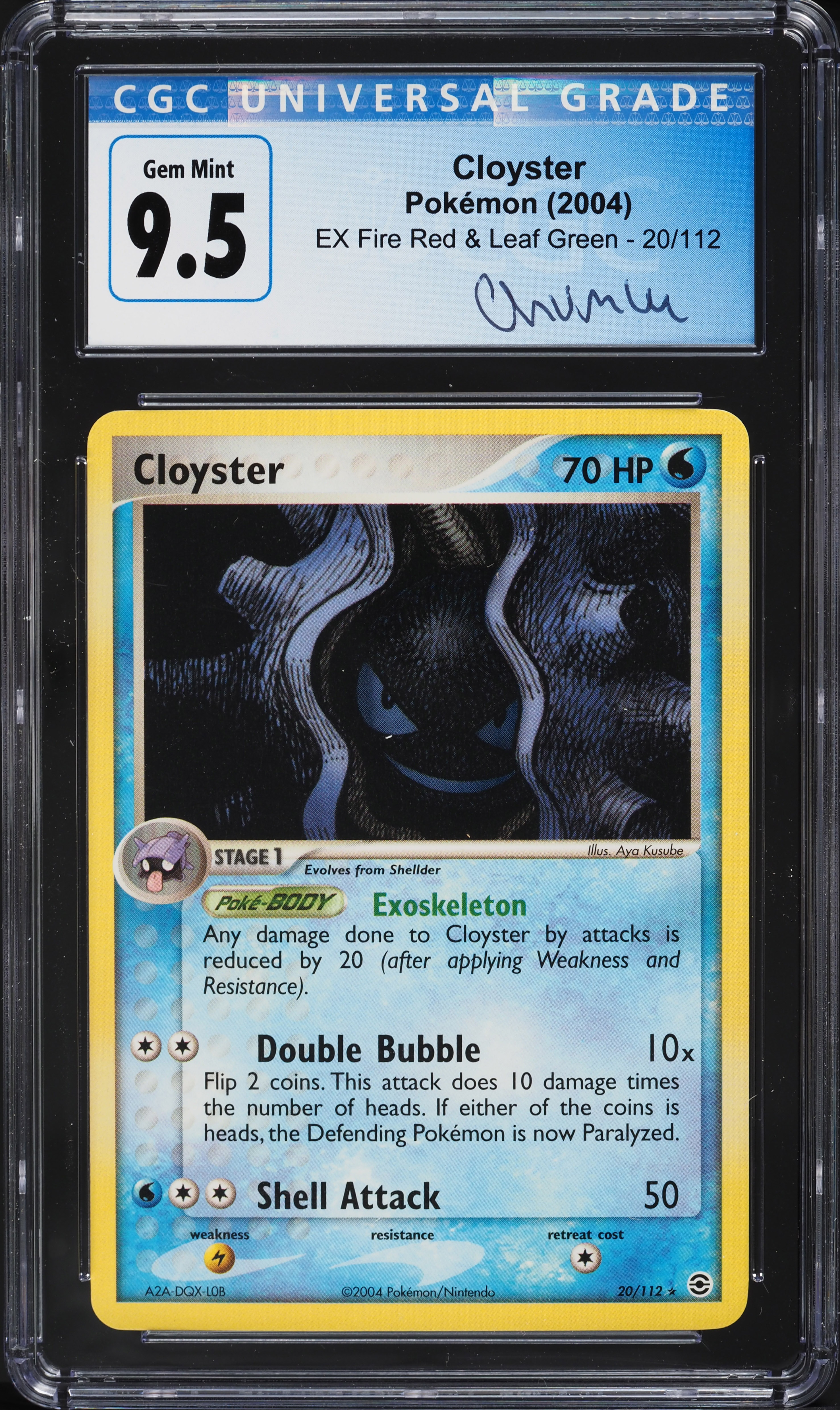 2004 Pokemon EX Fire Red & Leaf Green Cloyster #20 CGC 9.5 GEM MINT
