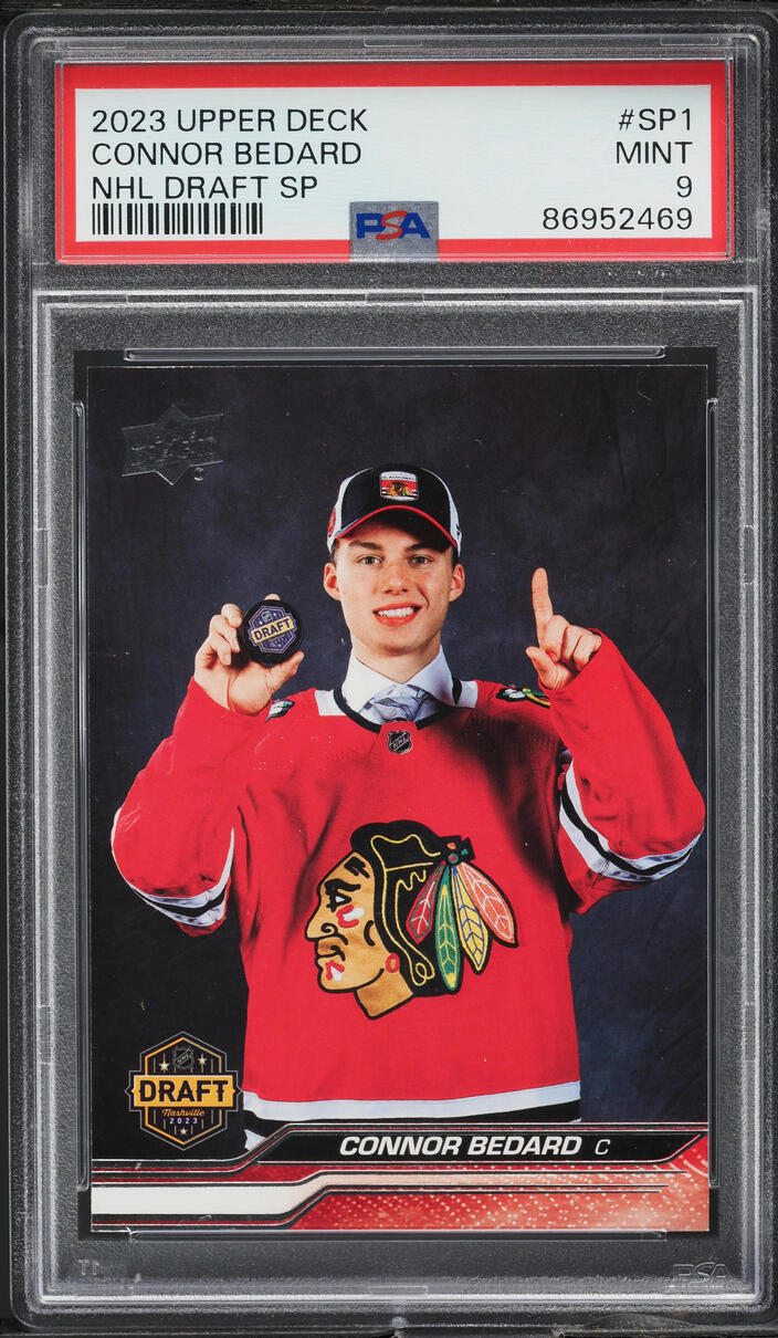 2023 Upper Deck NHL Draft Connor Bedard SP ROOKIE #SP-1 PSA 9 MINT