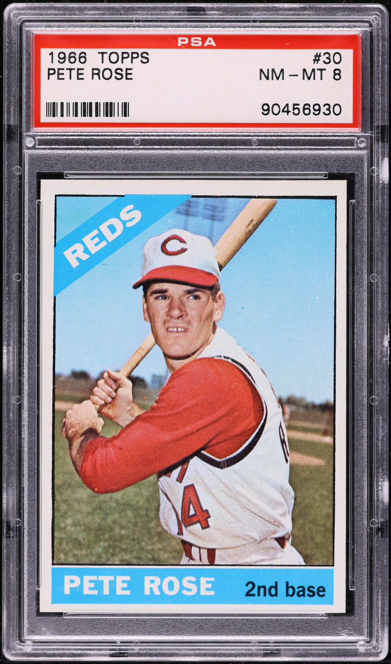 1966 Topps Pete Rose #30 PSA 8 NM-MT