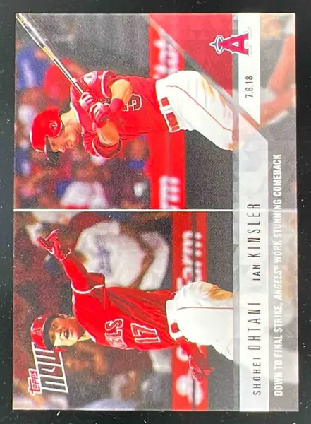 2018 Topps Now #423 Shohei Ohtani Ian Kinsler