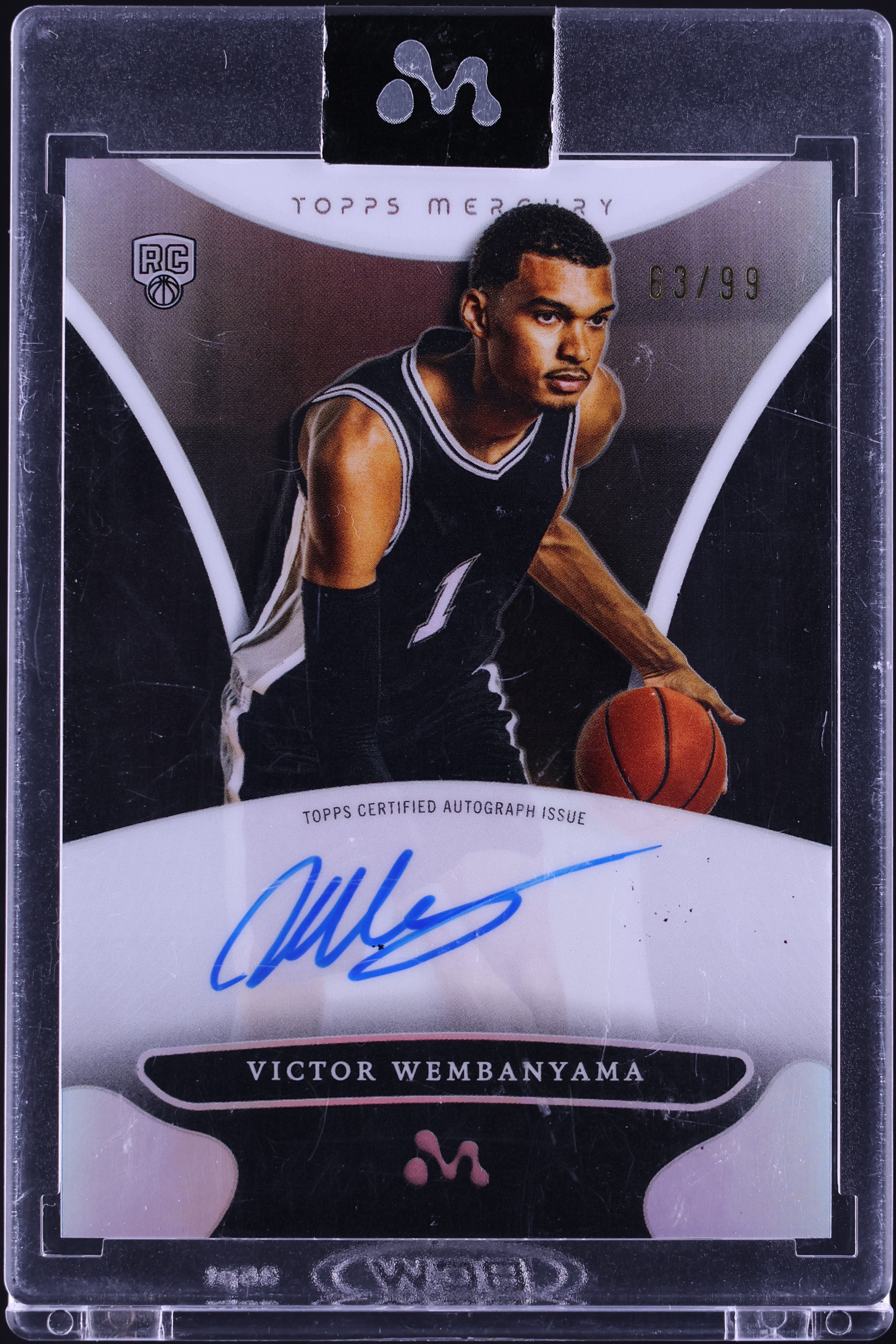 2023 Topps Mercury Refractor Victor Wembanyama ROOKIE AUTO /99 #WA-6
