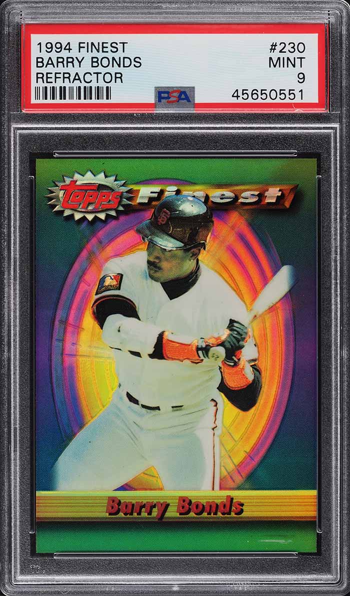 1994 Finest Refractor Barry Bonds #230 PSA 9 MINT