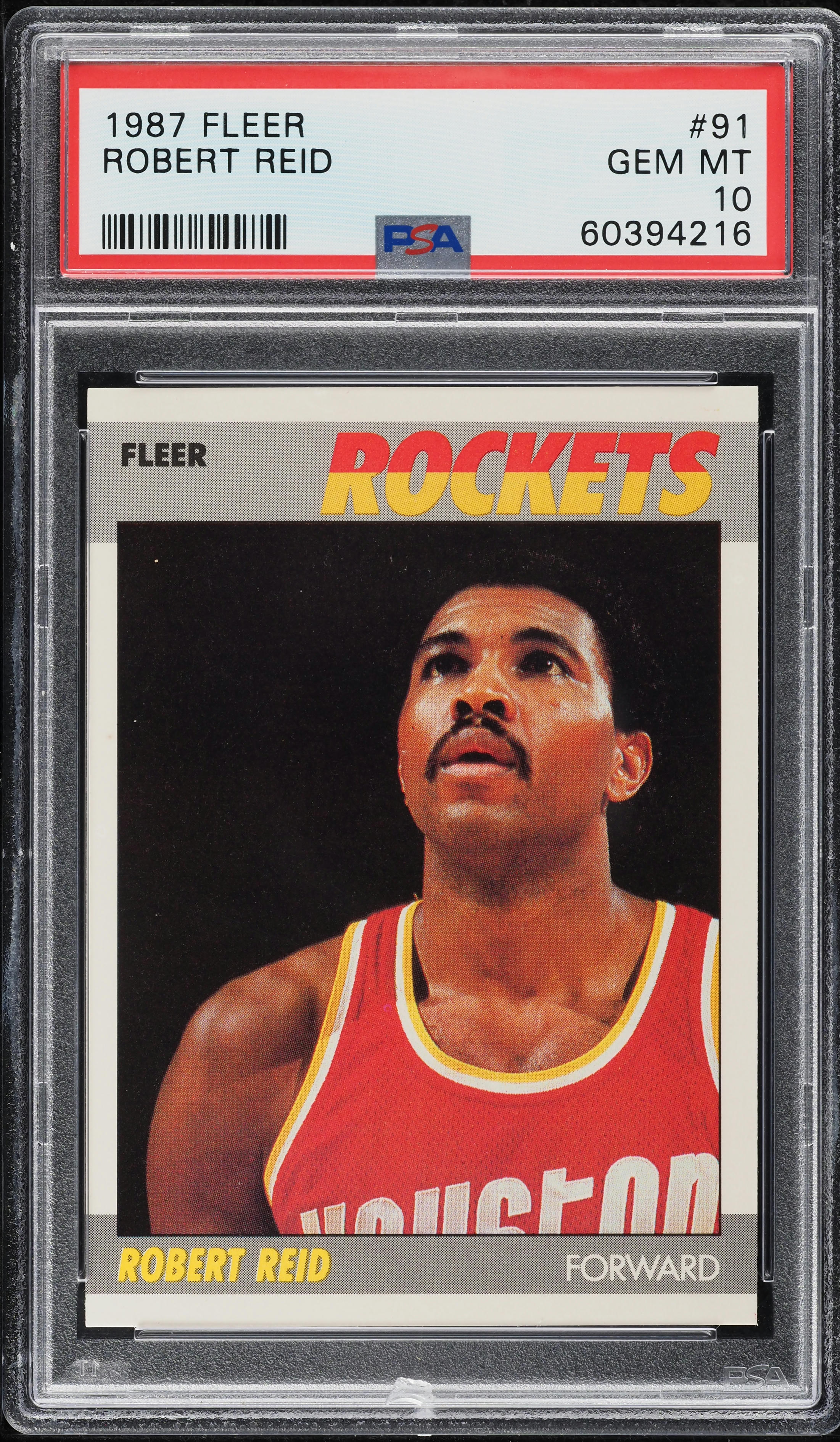 1987 Fleer Basketball Robert Reid #91 PSA 10 GEM MINT