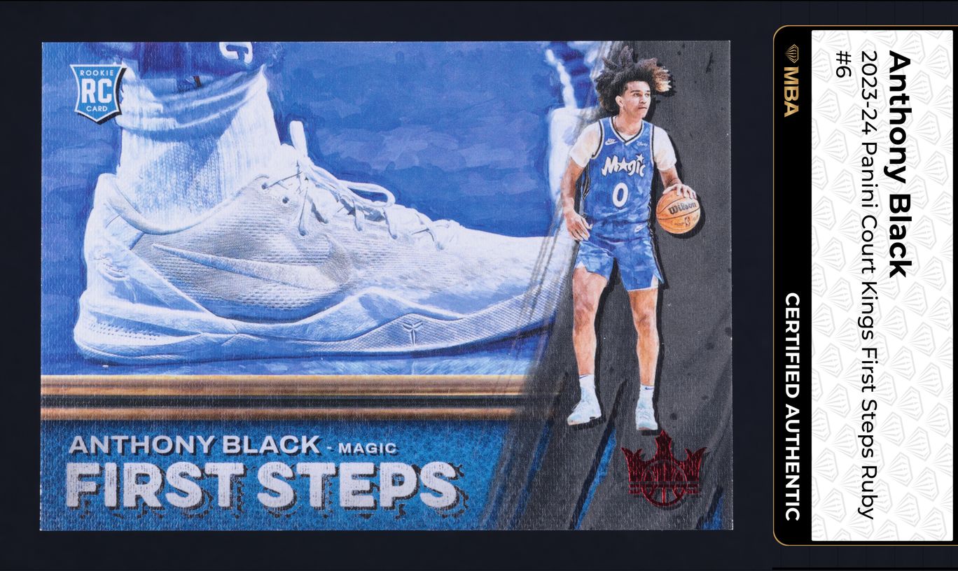 2023 Panini Court Kings First Steps Ruby Anthony Black ROOKIE /149 #6 MBA AUTH
