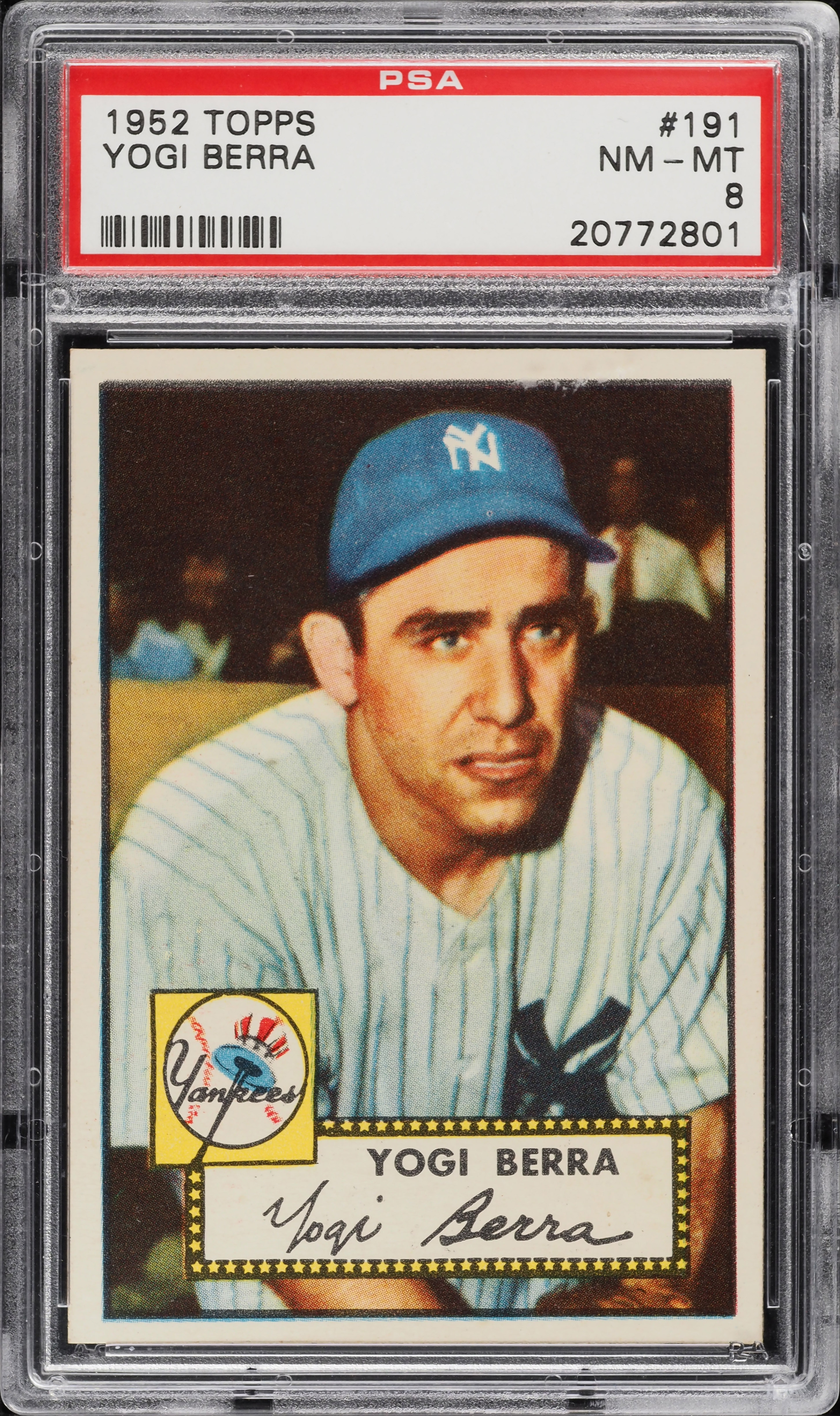 1952 Topps Yogi Berra #191 PSA 8 NM-MT (PWCC-E)