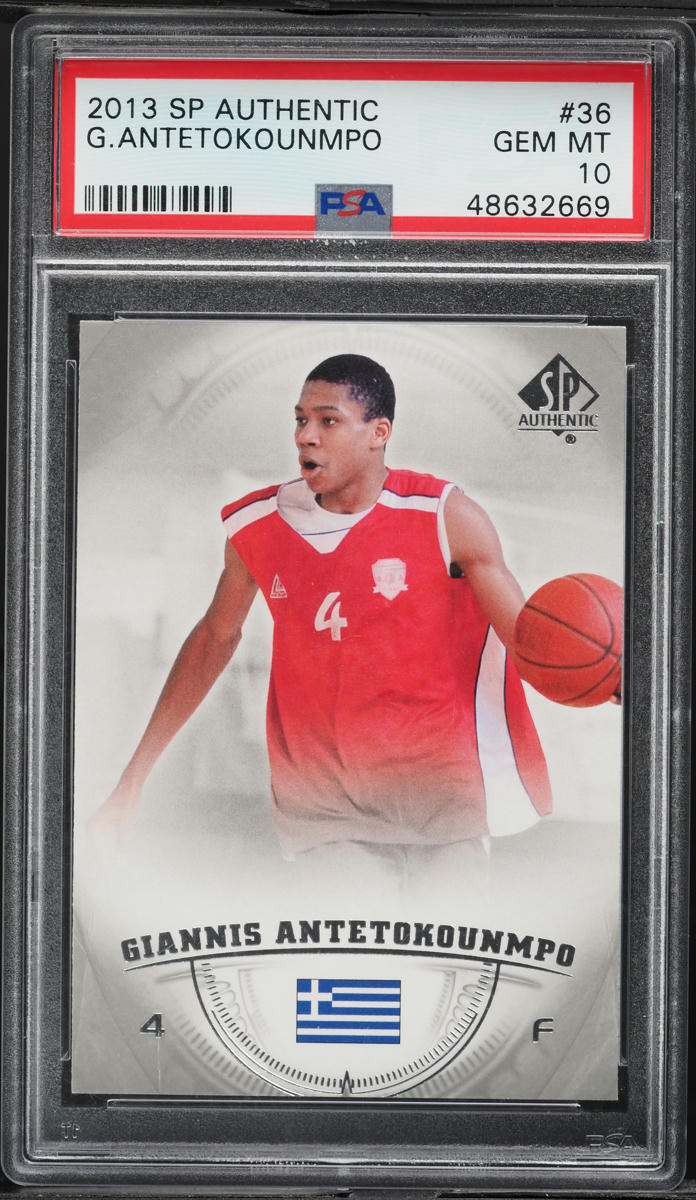 2013 SP Authentic Giannis Antetokounmpo ROOKIE #36 PSA 10 GEM MINT