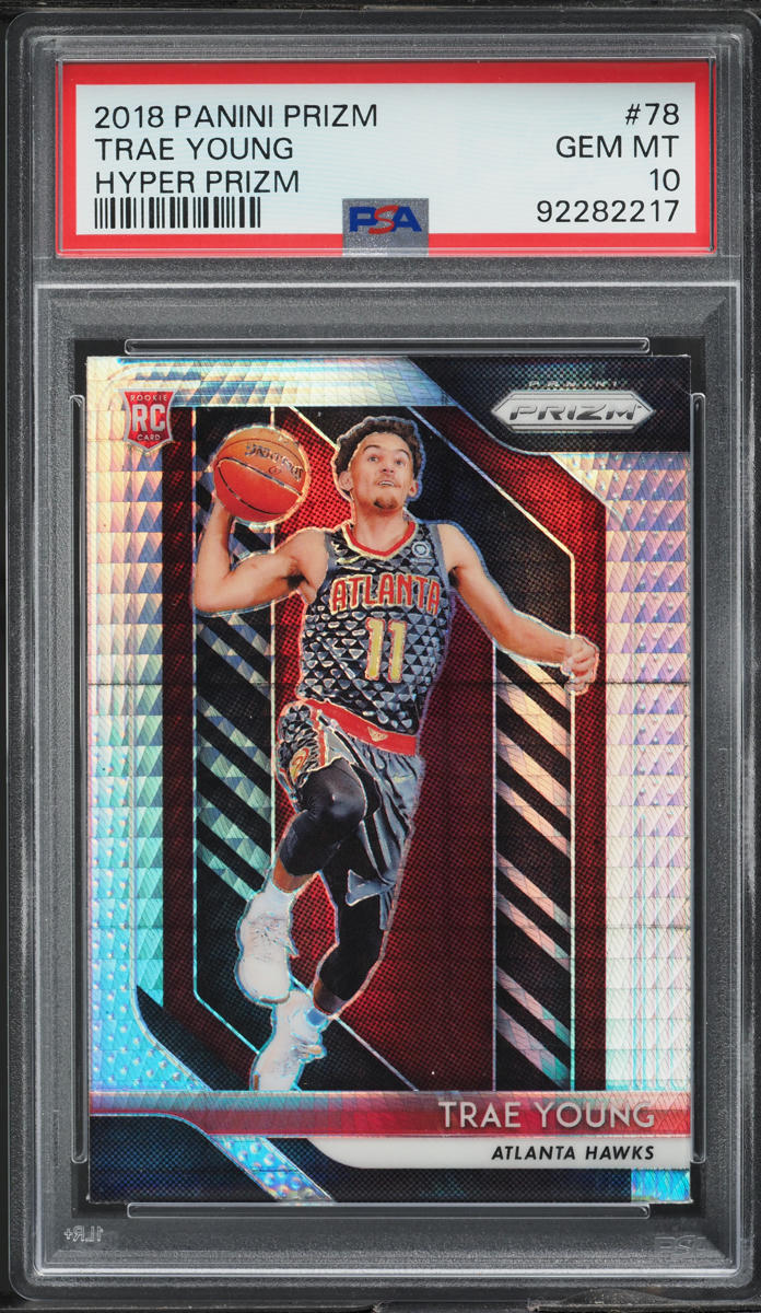 2018 Panini Prizm Hyper Trae Young ROOKIE #78 PSA 10 GEM MINT