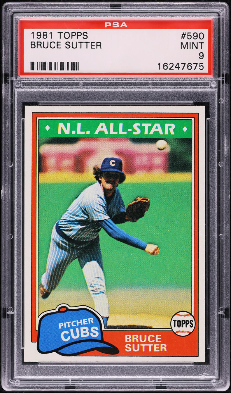 1981 Topps Bruce Sutter ALL STAR #590 PSA 9 MINT