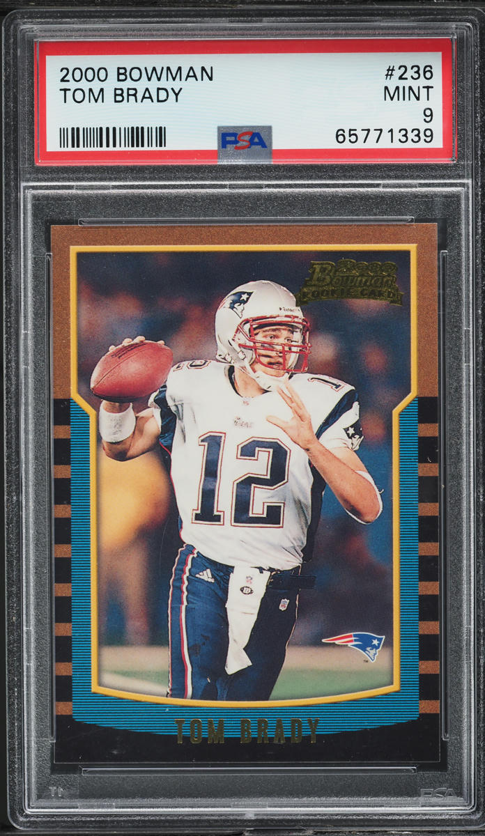 2000 Bowman Football Tom Brady ROOKIE #236 PSA 9 MINT