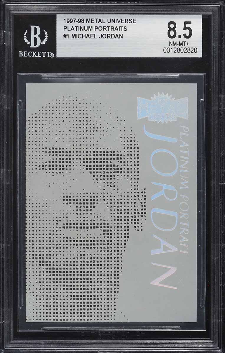 1997 Metal Universe Platinum Portraits Michael Jordan #1 BGS 8.5 NM-MT+