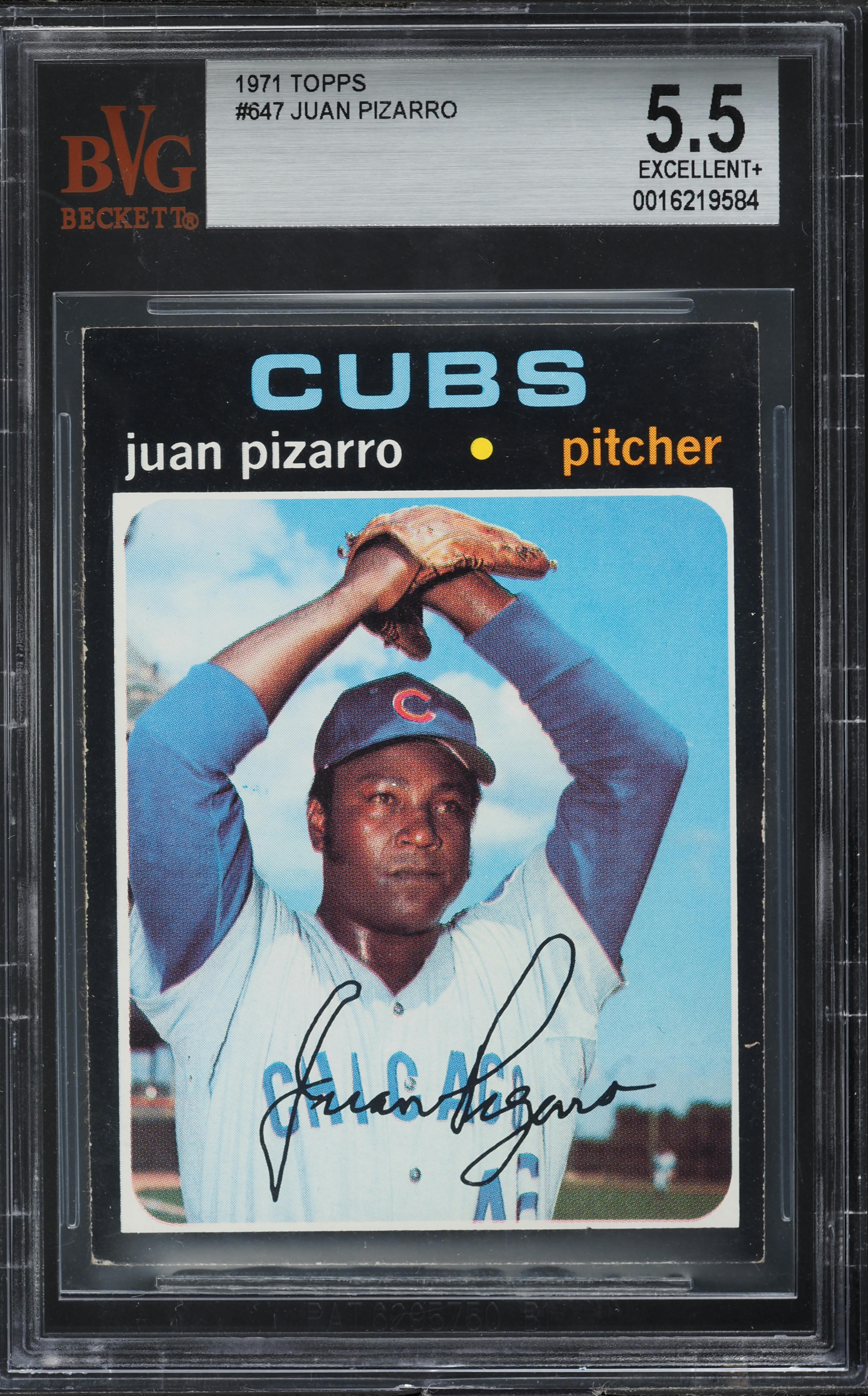 1971 Topps Juan Pizarro #647 BVG 5.5 EX+