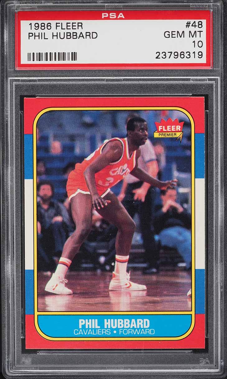 1986 Fleer Basketball Phil Hubbard #48 PSA 10 GEM MINT
