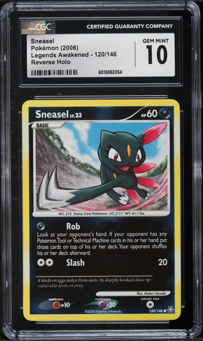 2008 Pokemon DP Legends Awakened Reverse Holo Sneasel #120 CGC 10 GEM MINT