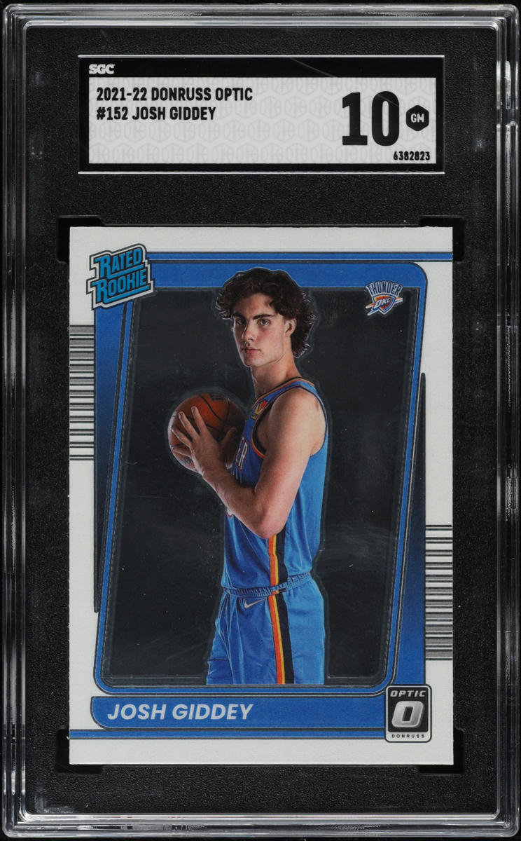 2021 Donruss Optic Josh Giddey ROOKIE #152 SGC 10 GEM MINT