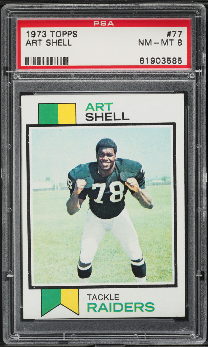 1973 Topps Football Art Shell ROOKIE #77 PSA 8 NM-MT