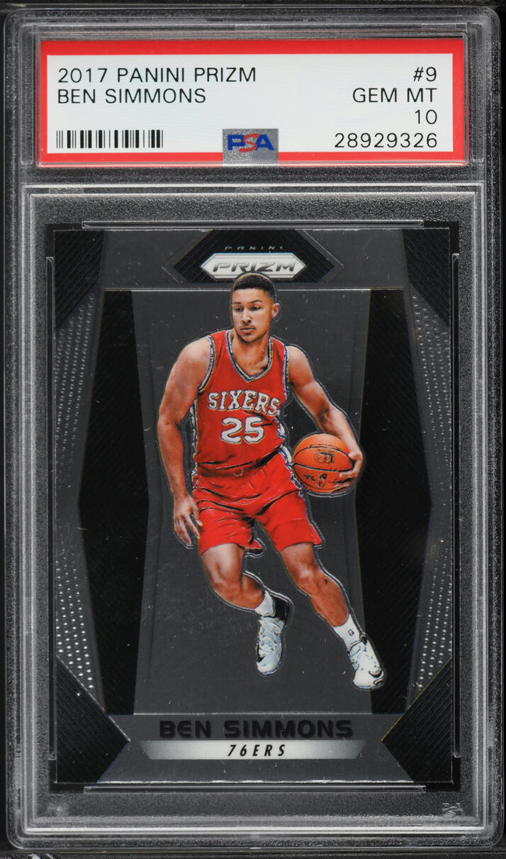 2017 Panini Prizm Ben Simmons #9 PSA 10 GEM MINT