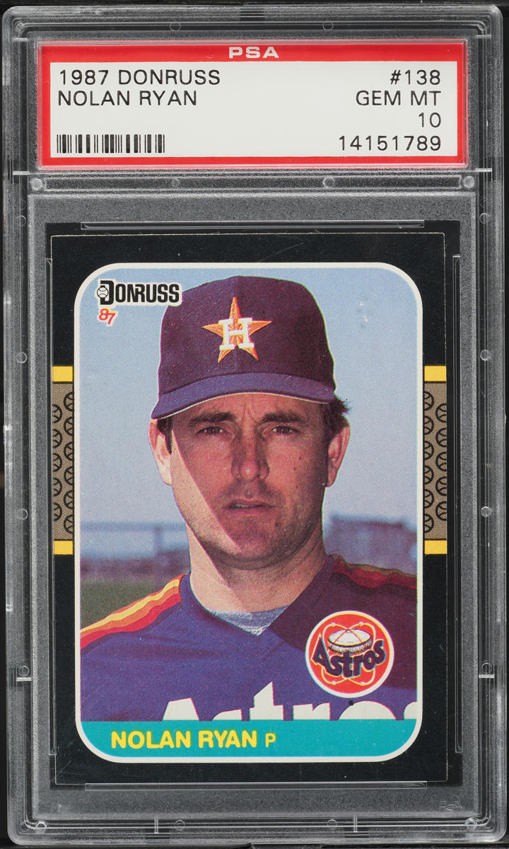 1987 Donruss Nolan Ryan #138 PSA 10 GEM MINT