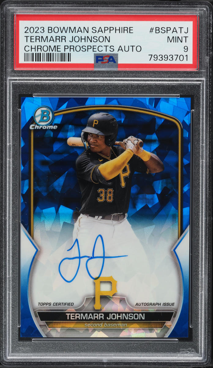 Termarr Johnson #BSPA-TJ 2023 Bowman Sapphire Edition Baseball Autographs