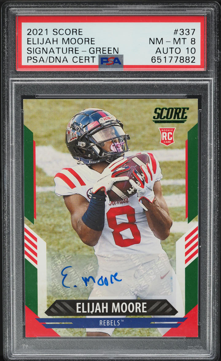 Elijah Moore #10 2021 Panini Absolute Football Absolute Rookie Materials