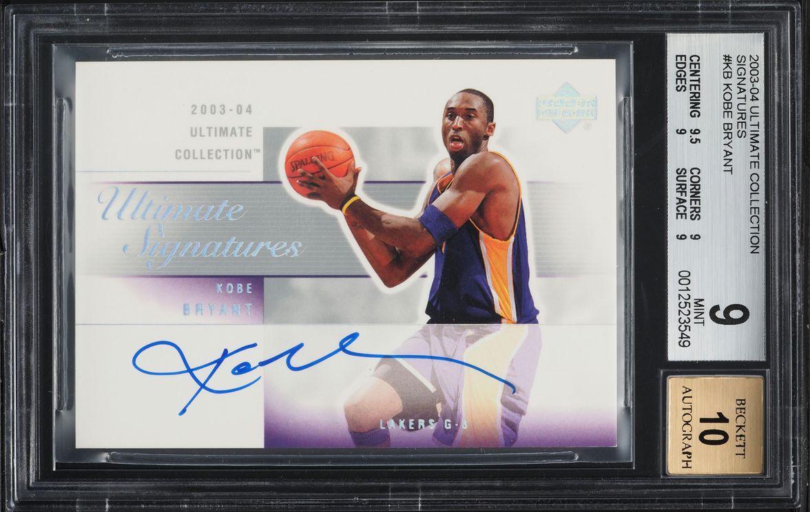 2003 Ultimate Collection Signatures Kobe Bryant AUTO #KB-A BGS 9 MINT