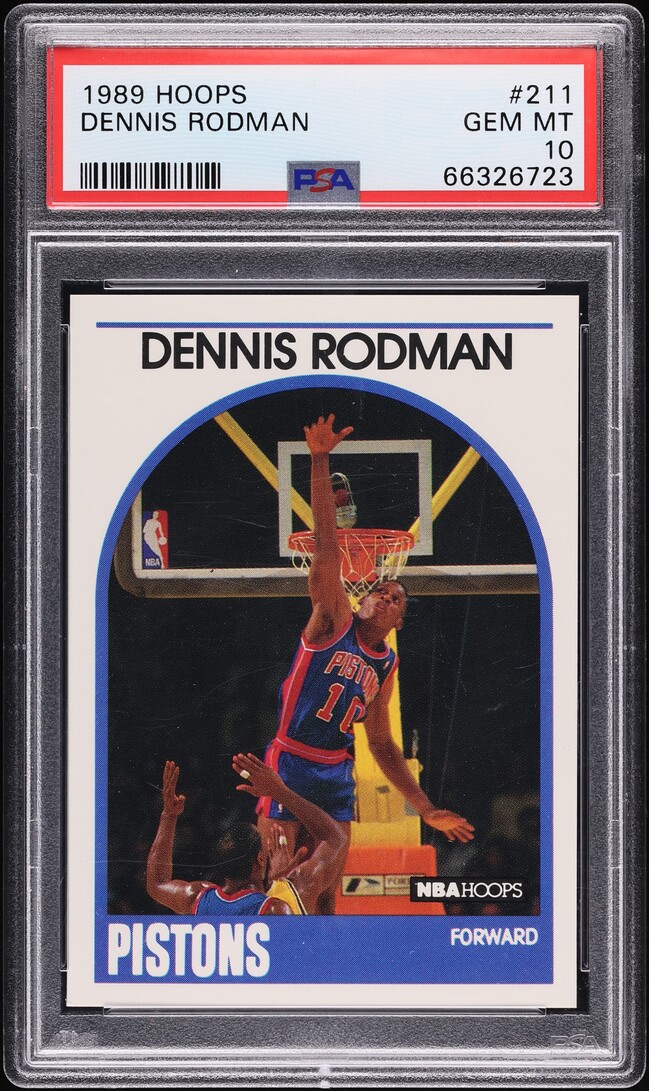 1989 Hoops Dennis Rodman #211 PSA 10 GEM MINT