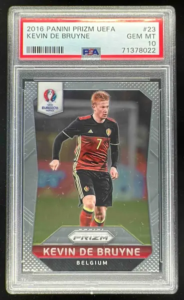 2016 Panini Prizm UEFA Euro #23 Kevin De Bruyne PSA 10
