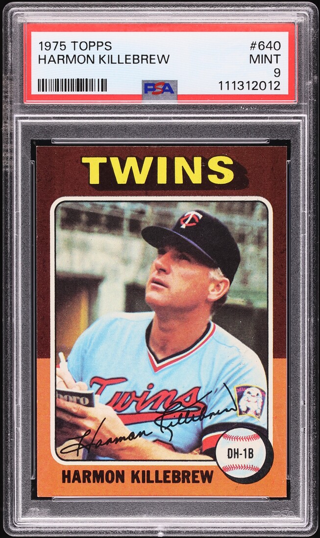1975 Topps Harmon Killebrew #640 PSA 9 MINT