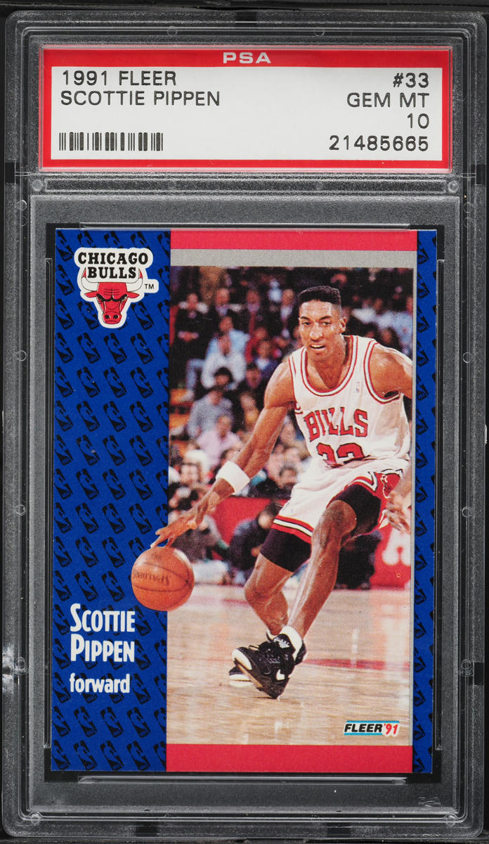 1991 Fleer Basketball Scottie Pippen #33 PSA 10 GEM MINT