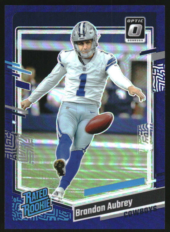 2023 Donruss Optic Purple #226 Brandon Aubrey RR RC Rookie /50