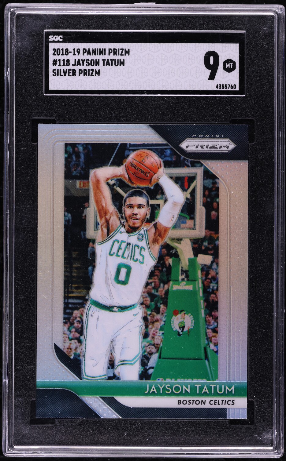 2018 Panini Prizm Silver Jayson Tatum #118 SGC 9 MINT