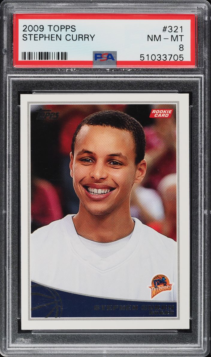 2009 Topps Basketball Stephen Curry ROOKIE #321 PSA 8 NM-MT