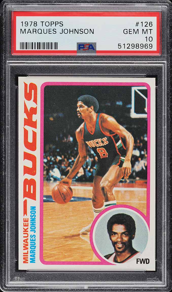 1978 Topps Basketball Marques Johnson ROOKIE #126 PSA 10 GEM MINT