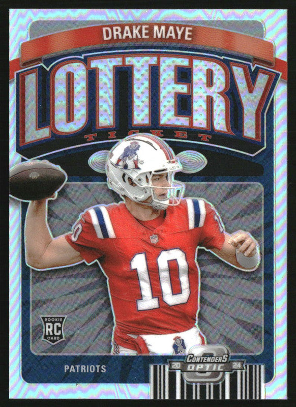 2024 Panini Contenders Optic Lottery Ticket #LT-DME Drake Maye RC