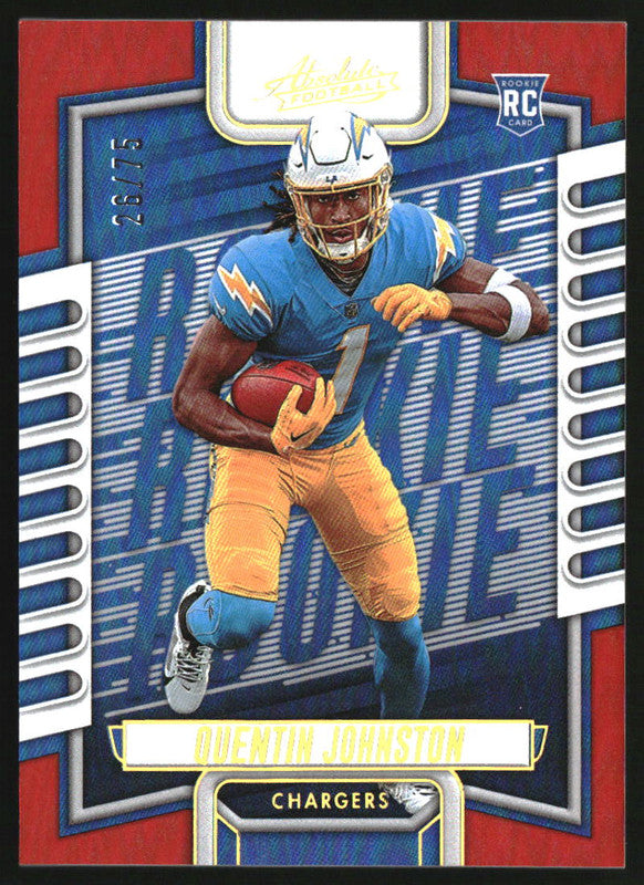 2023 Panini Absolute Spectrum Orange #110 Quentin Johnston RC /75