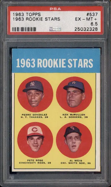 1963 Topps #537 1963 Rookie Stars Pete Rose RC PSA 6.5