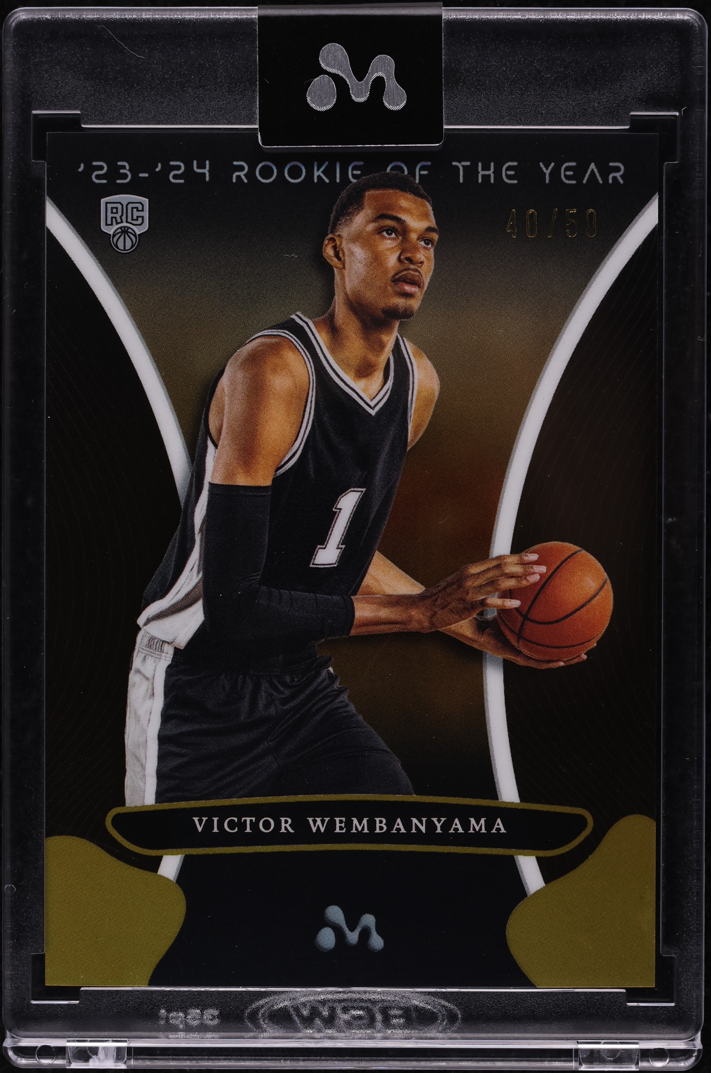2023 Topps Mercury Gold Refractor Victor Wembanyama ROOKIE /50 #1