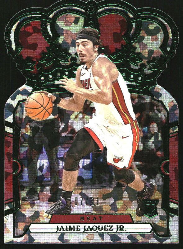 2023-24 Panini Crown Royale Crystal FOTL Green #40 Jaime Jaquez Jr. RC /21