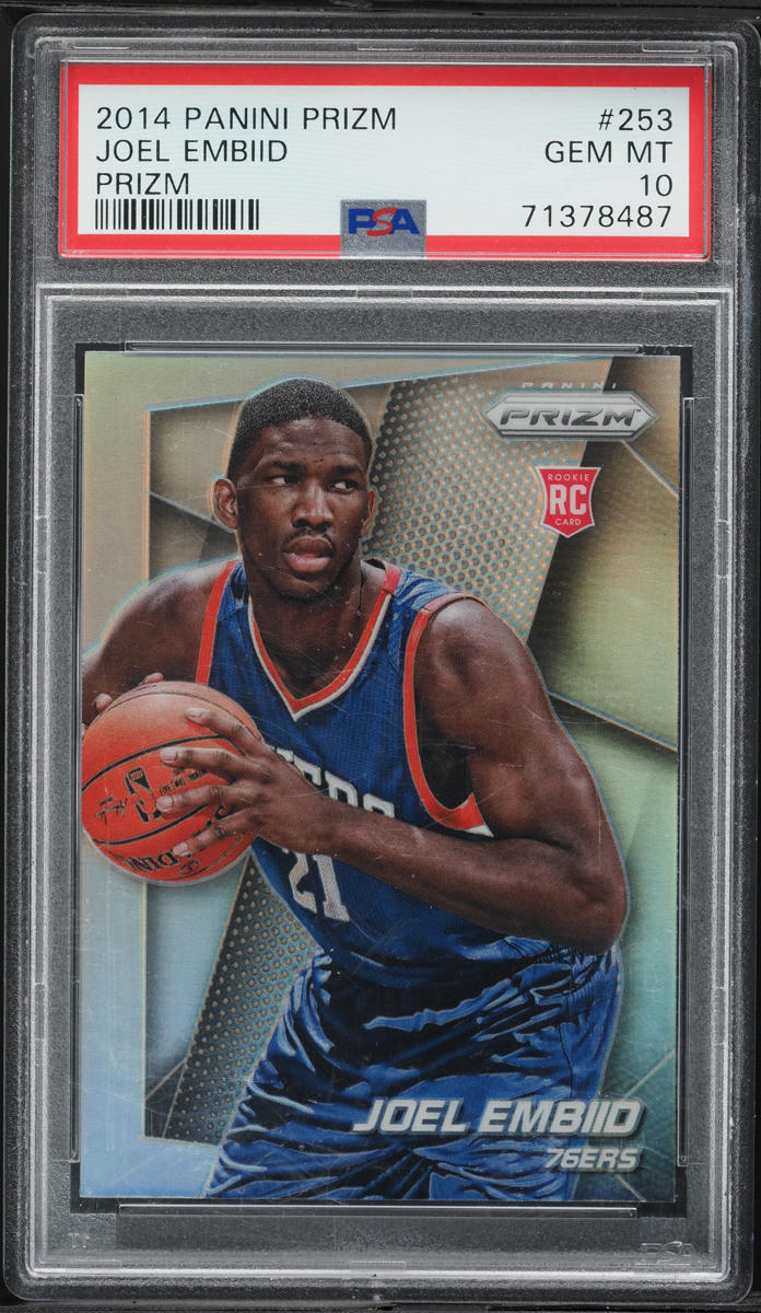 2014 Panini Prizm Silver Joel Embiid ROOKIE #253 PSA 10 GEM MINT