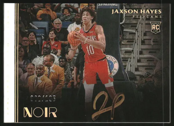 2019-20 Noir Spotlight Signatures Horizontal #SSH-JXH Jaxson Hayes RC Auto /125
