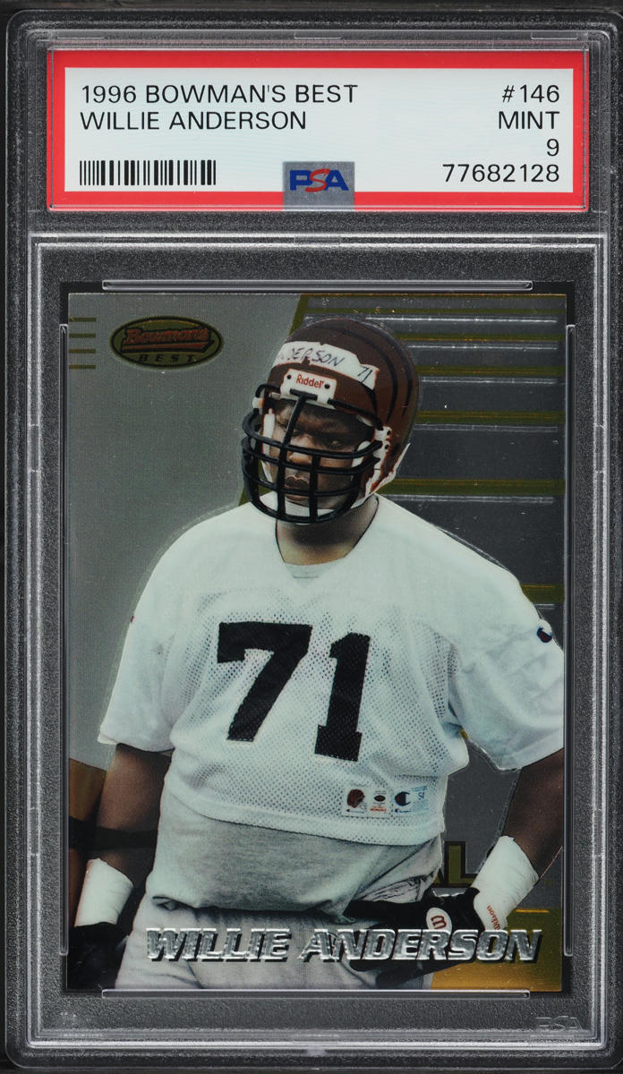 Willie Anderson #146 1996 Bowman's Best Football