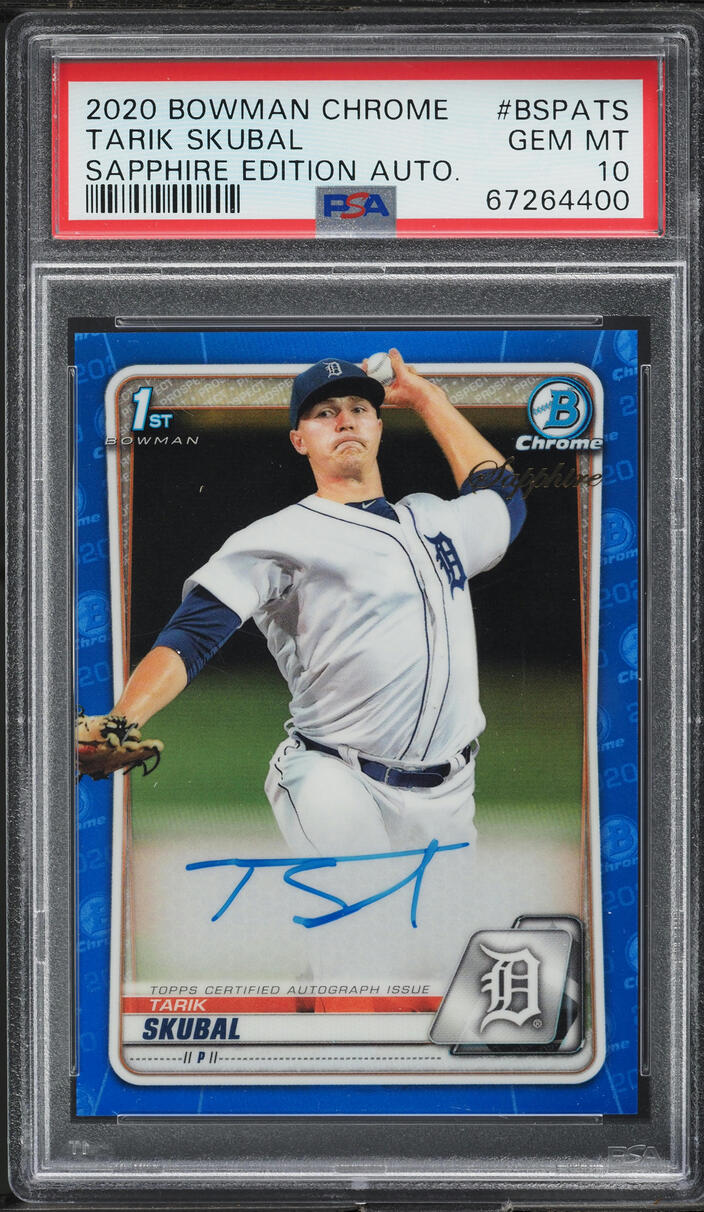 Tarik Skubal #BSPA-TS 2020 Bowman Sapphire Edition Baseball Autographs