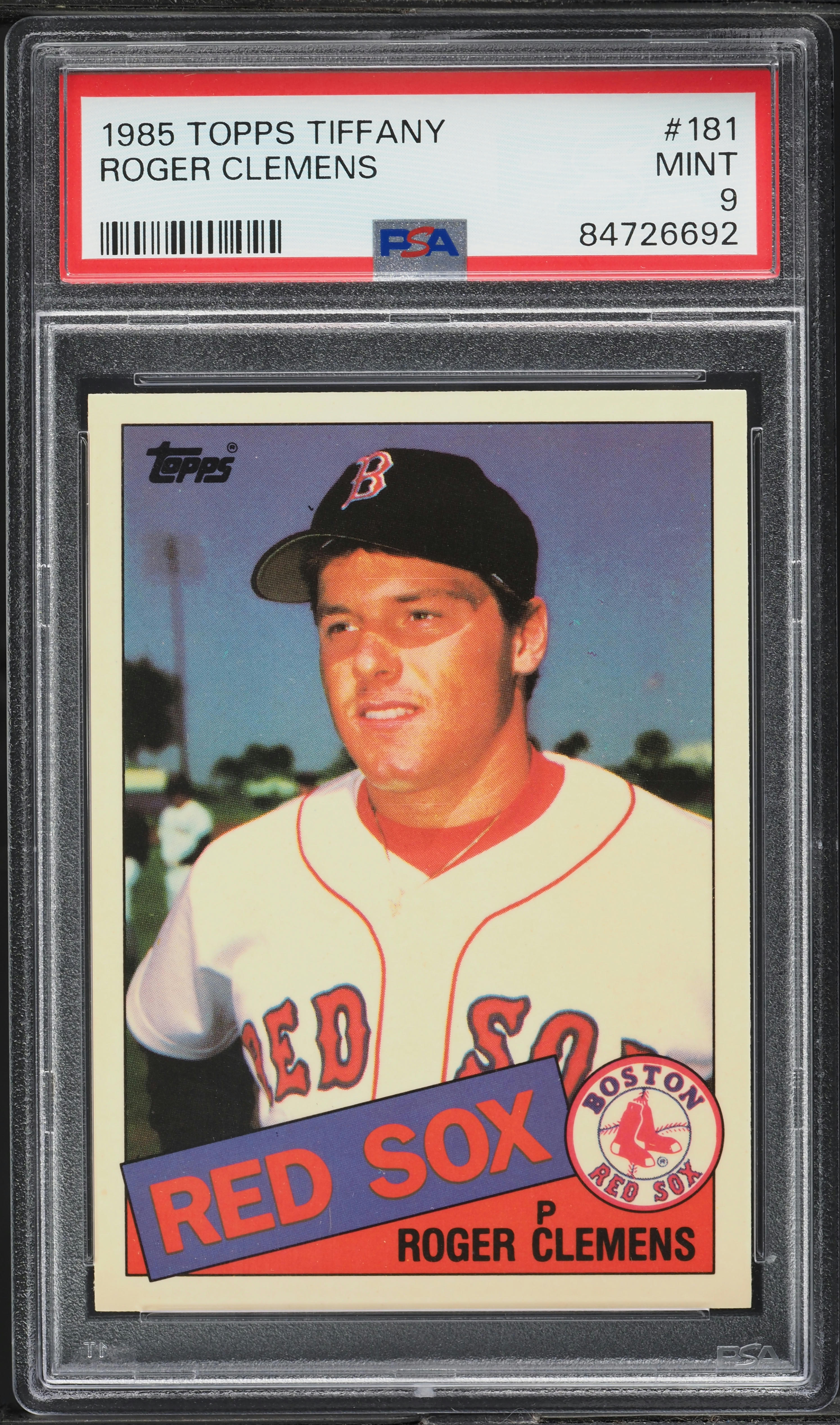 1985 Topps Tiffany Roger Clemens ROOKIE #181 PSA 9 MINT