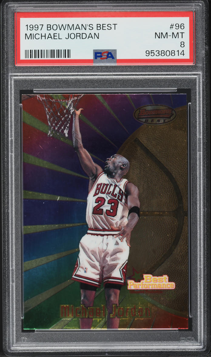 1997 Bowman's Best Michael Jordan #96 PSA 8 NM-MT