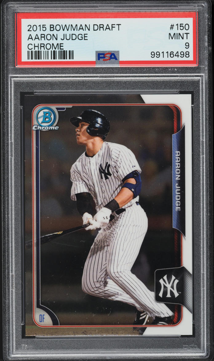 2015 Bowman Chrome Draft Aaron Judge PROSPECT #150 PSA 9 MINT