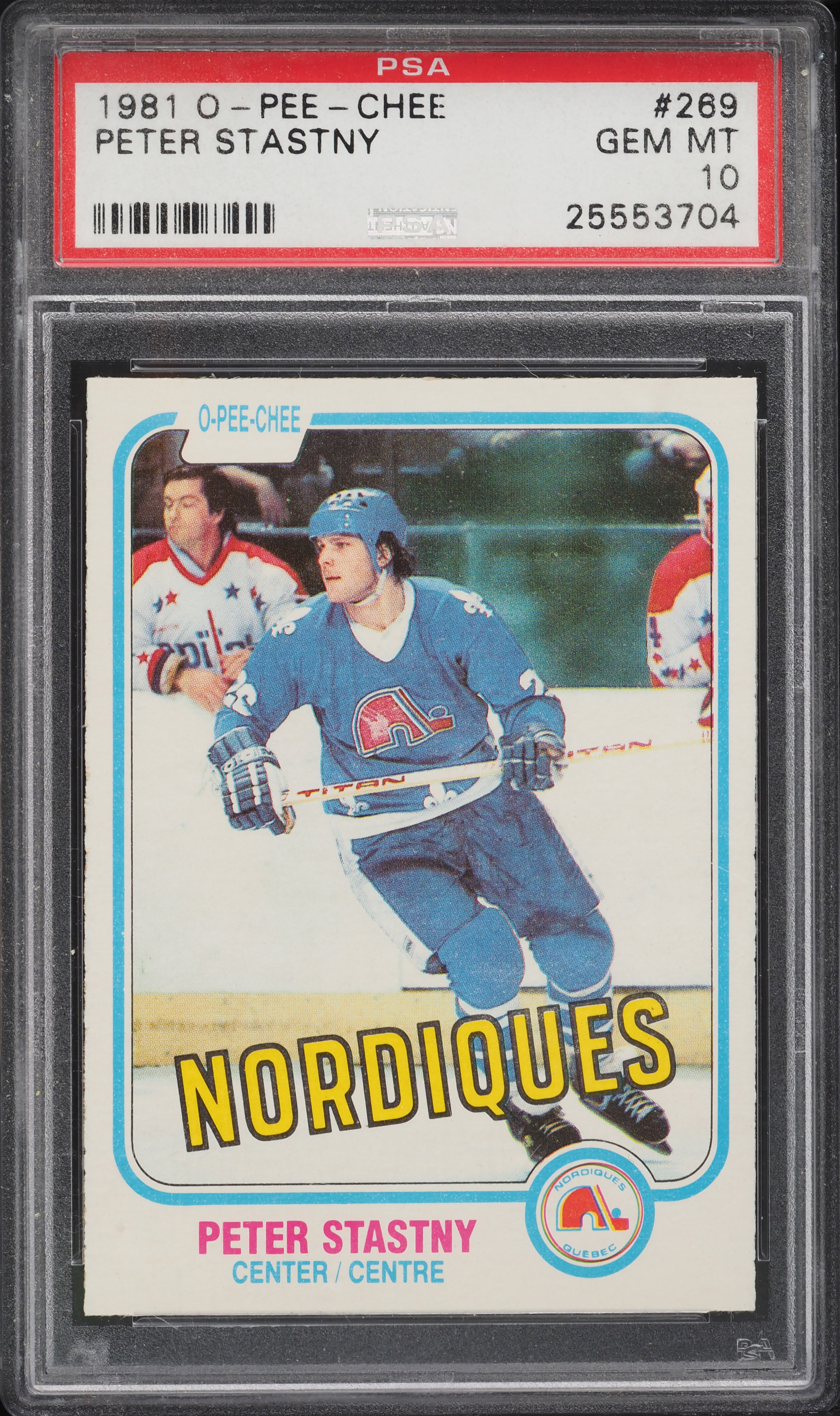 1981 O-Pee-Chee Hockey Peter Stastny ROOKIE #269 PSA 10 GEM MINT