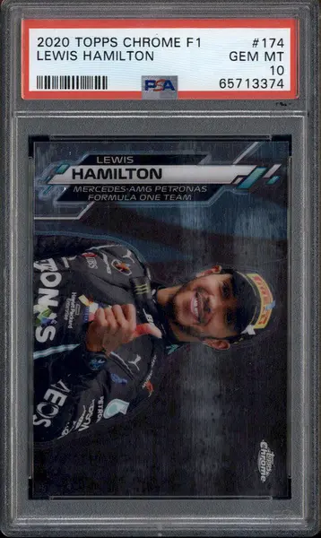 2020 Topps Chrome Formula 1 #174 Lewis Hamilton PSA 10
