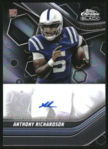 2023 Topps Composite Chrome Black Refractor Anthony Richardson RC Auto /150