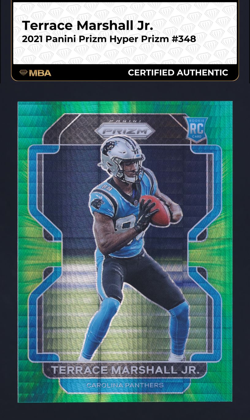 2021 Panini Prizm Hyper Terrace Marshall Jr. ROOKIE /175 #348 MBA AUTH