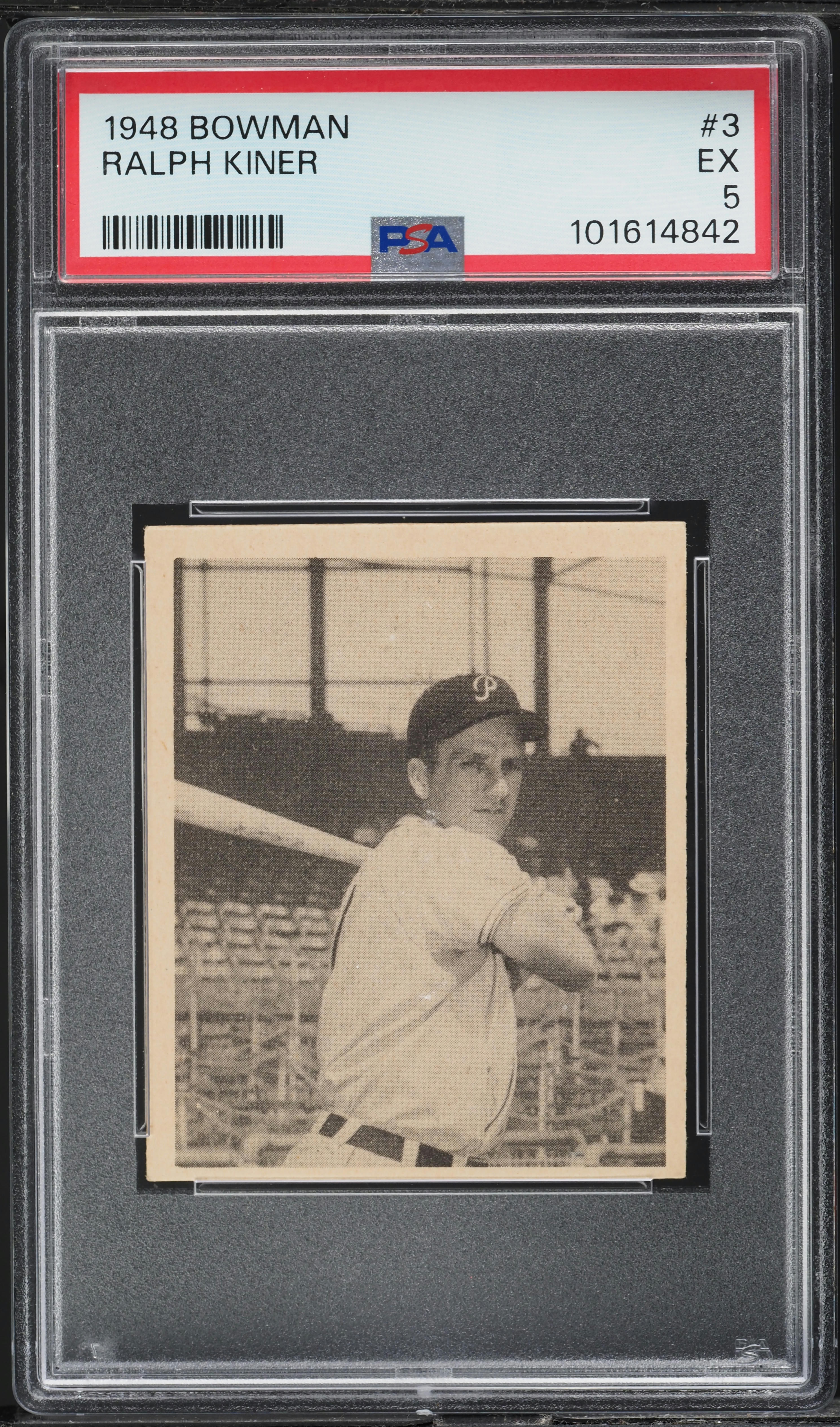 1948 Bowman Ralph Kiner ROOKIE #3 PSA 5 EX