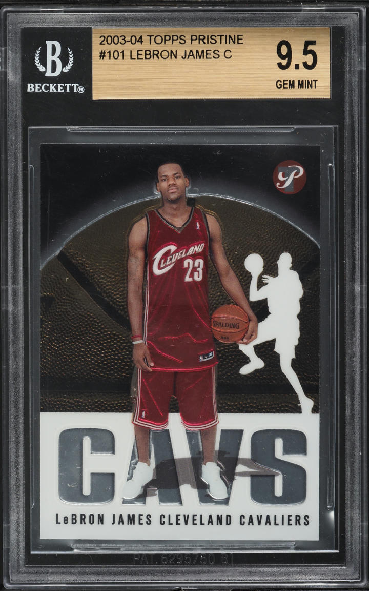 2003 Topps Pristine LeBron James ROOKIE #101 BGS 9.5 GEM MINT